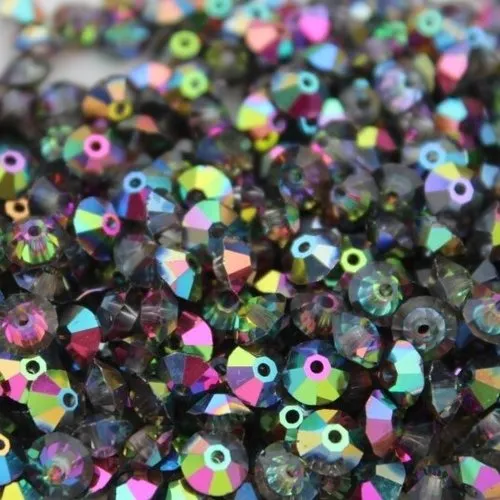 30 toupies aplaties swarovski de 5 mm crystal vitrail medium ii