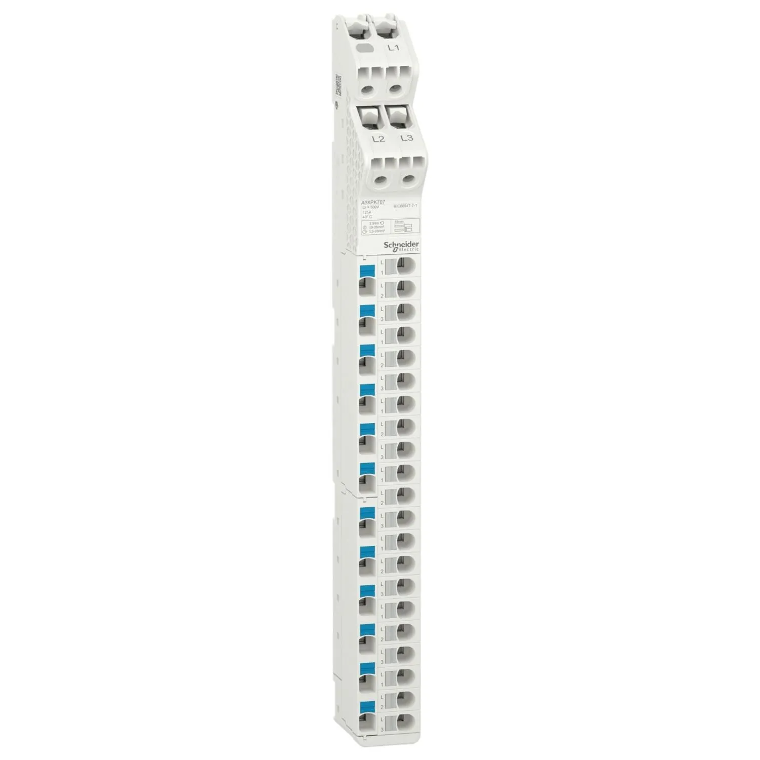 A9XPK707 Schneider Acti9 Vdis répartiteur vertical 33 connexions