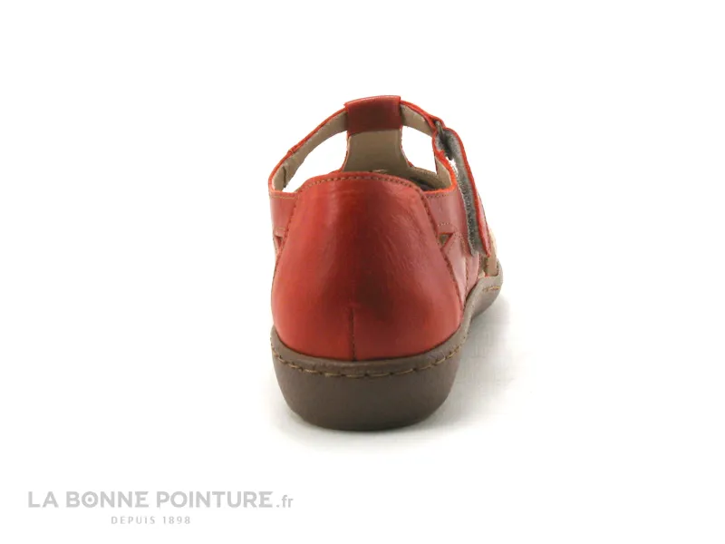 Achat chaussures 3 Points de Suspension Femme Sandale et Nu-pieds, vente 3 Points de Suspension Kirout Rouge - Beige - Sandale