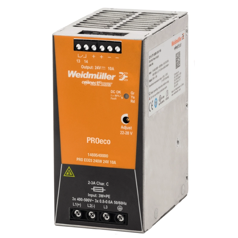 Alimentations Power PRO ECO, triphasée 24 V DC Weidmuller
