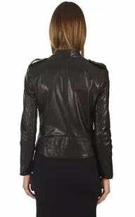 Blouson agneau noir La Canadienne - La Canadienne - Blousons Cuir Noir