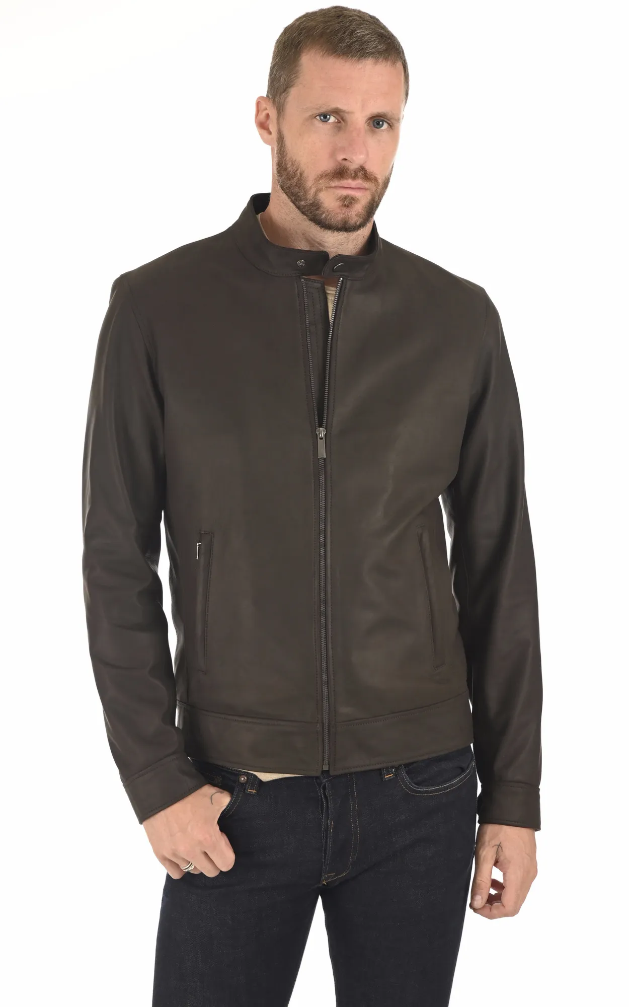 Blouson agneau nubuck La Canadienne - La Canadienne - Blousons Cuir Marron