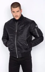 Blouson AIRFORCE RS Black Schott - La Canadienne - Blousons Textile Noir