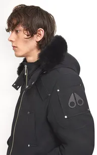 Blouson aviateur Ballistic noir Moose Knuckles - La Canadienne - Blousons Textile Noir