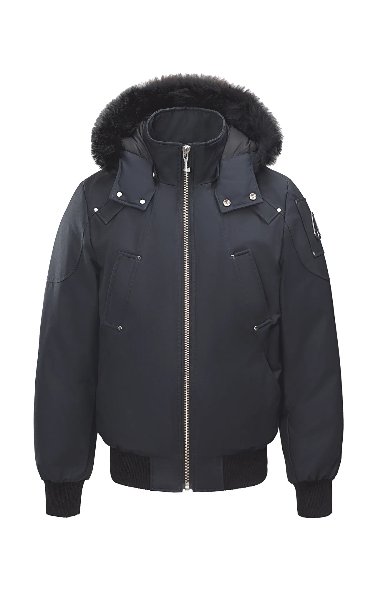 Blouson aviateur Ballistic noir Moose Knuckles - La Canadienne - Blousons Textile Noir