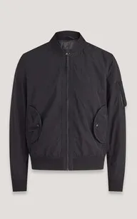 Blouson bomber léger noir Belstaff - La Canadienne - Blousons Textile Noir