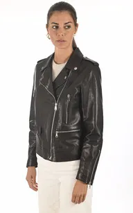 Blouson confort agneau noir La Canadienne - La Canadienne - Blousons Cuir Noir