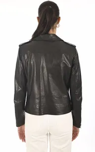 Blouson confort agneau noir La Canadienne - La Canadienne - Blousons Cuir Noir