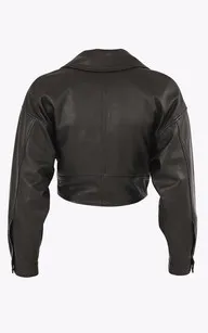 Blouson court agneau noir La Canadienne - La Canadienne - Blousons Cuir Noir