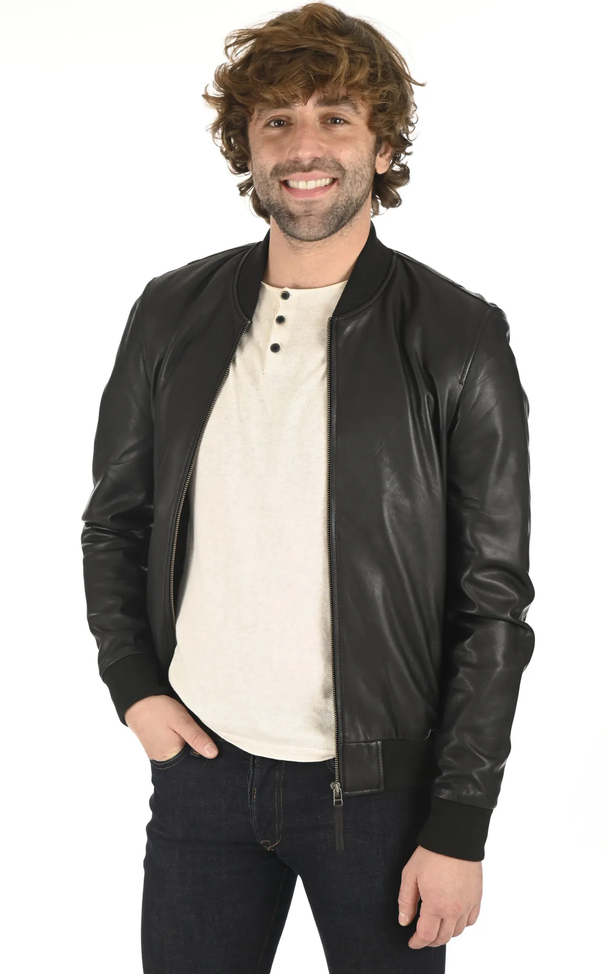 Blouson cuir agneau noir La Canadienne - La Canadienne - Blousons Cuir Noir