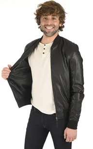 Blouson cuir agneau noir La Canadienne - La Canadienne - Blousons Cuir Noir