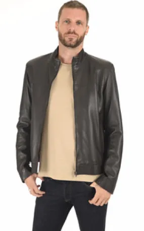 Blouson cuir homme marron La Canadienne - La Canadienne - Blousons Cuir Marron