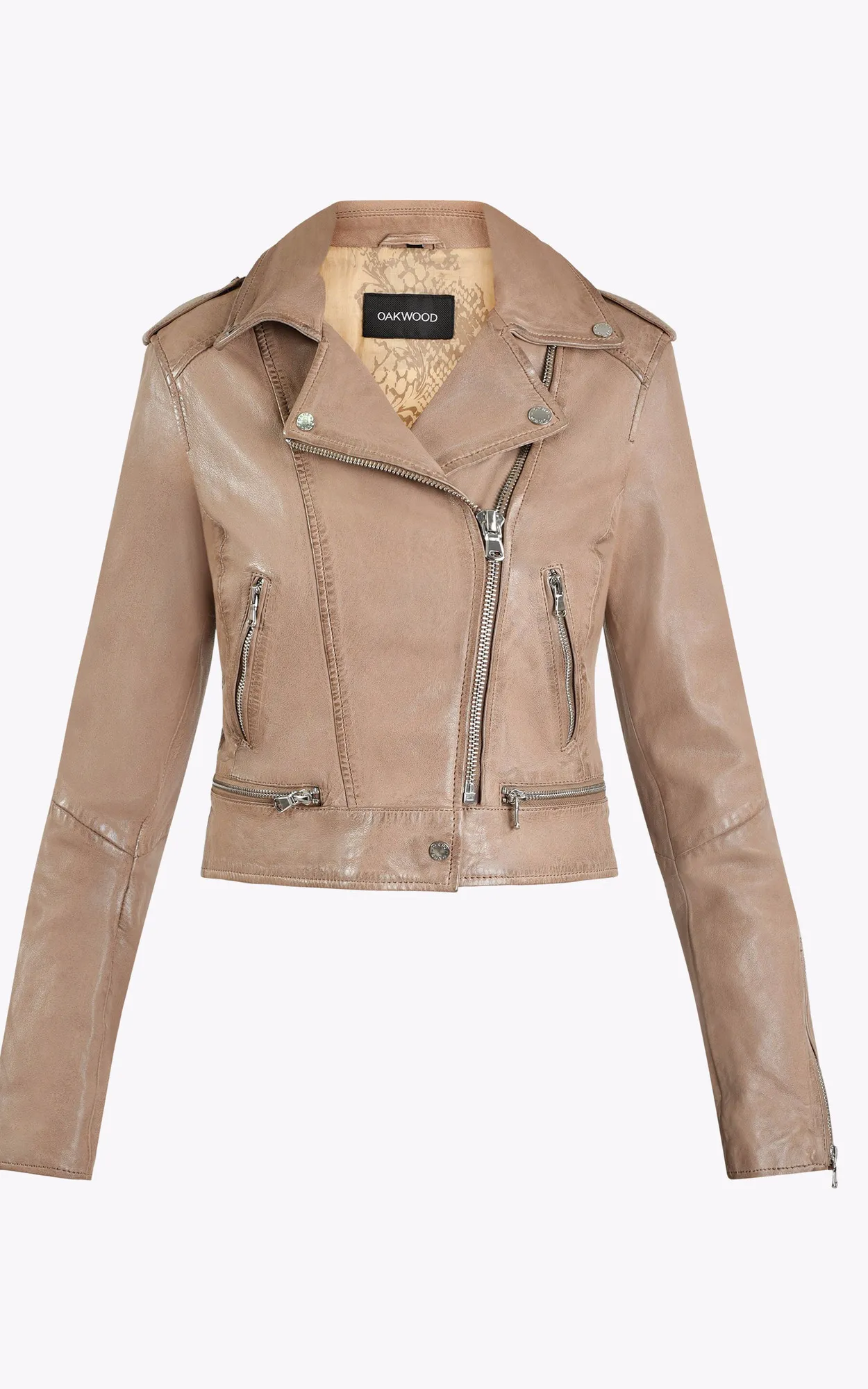 Blouson Kyoto Yemen Oakwood - La Canadienne - Blousons Cuir Taupe