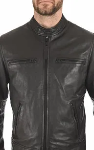 Blouson LC Newport X noir Schott - La Canadienne - Blousons Cuir Noir