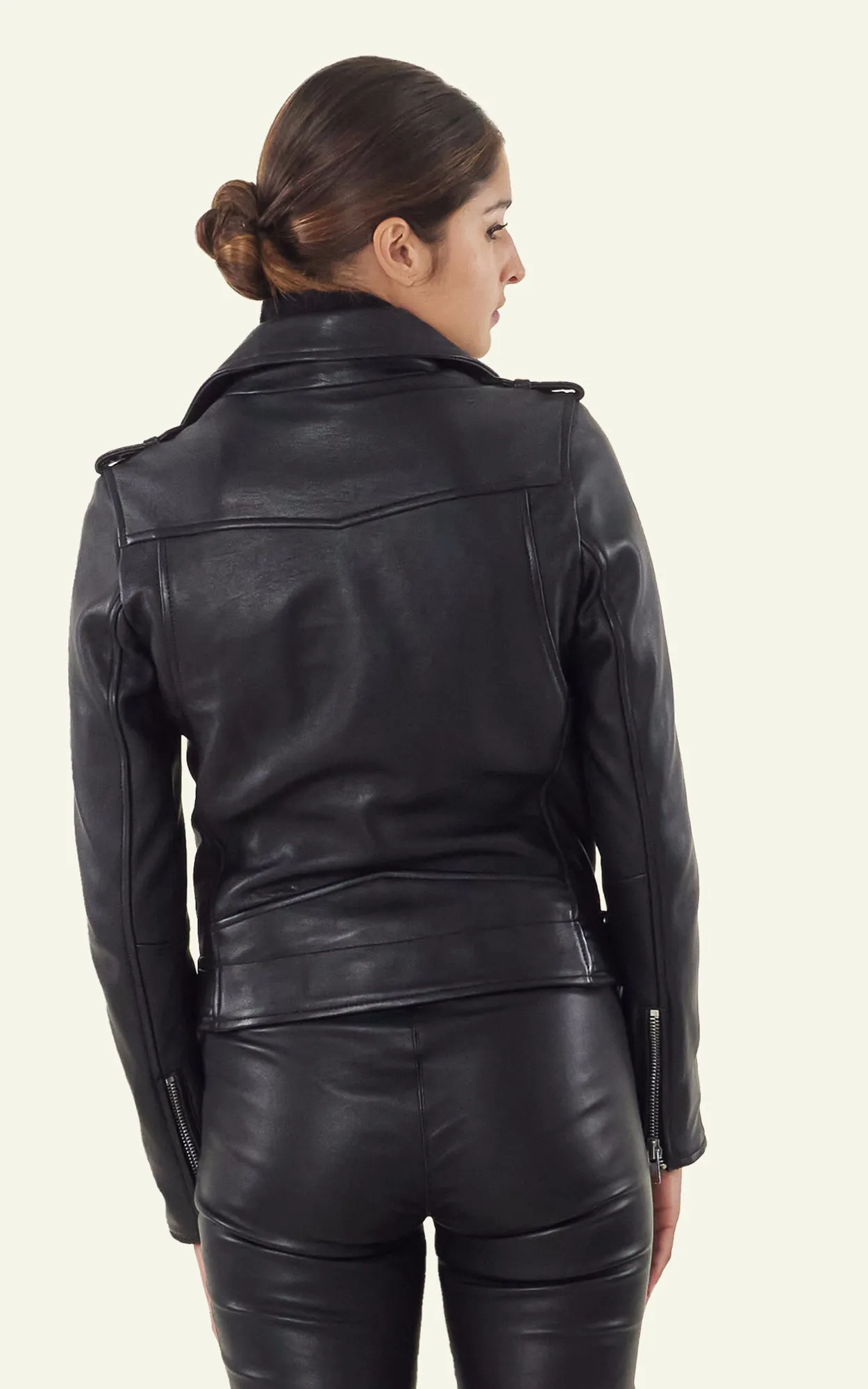 Blouson Liv noir Serge Pariente - La Canadienne - Blousons Cuir Noir