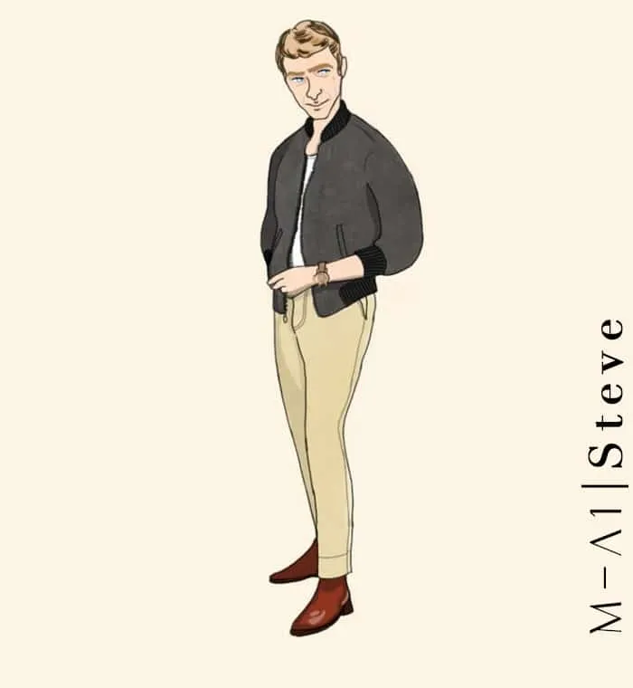 Blouson nubuck vert tendre MA1 Steve - Style et confort pour hommes.