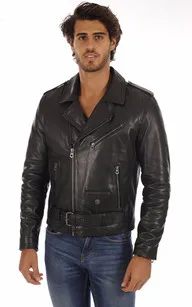 Blouson Rick Vachette Noir Daytona 73 - La Canadienne - Blousons Cuir Noir