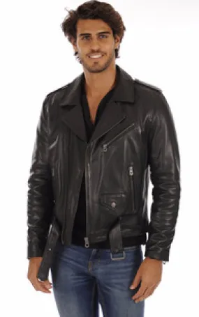 Blouson Rick Vachette Noir Daytona 73 - La Canadienne - Blousons Cuir Noir