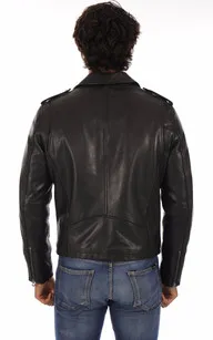 Blouson Rick Vachette Noir Daytona 73 - La Canadienne - Blousons Cuir Noir