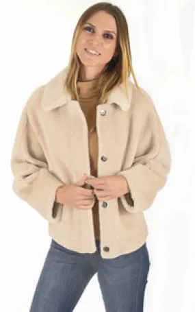 Blouson réversible Hélène beige Oakwood - La Canadienne - Blousons Textile Beige