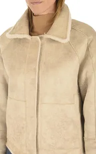 Blouson réversible Hélène beige Oakwood - La Canadienne - Blousons Textile Beige