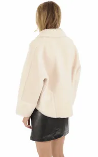 Blouson réversible Hélène écru Oakwood - La Canadienne - Blousons Textile Beige