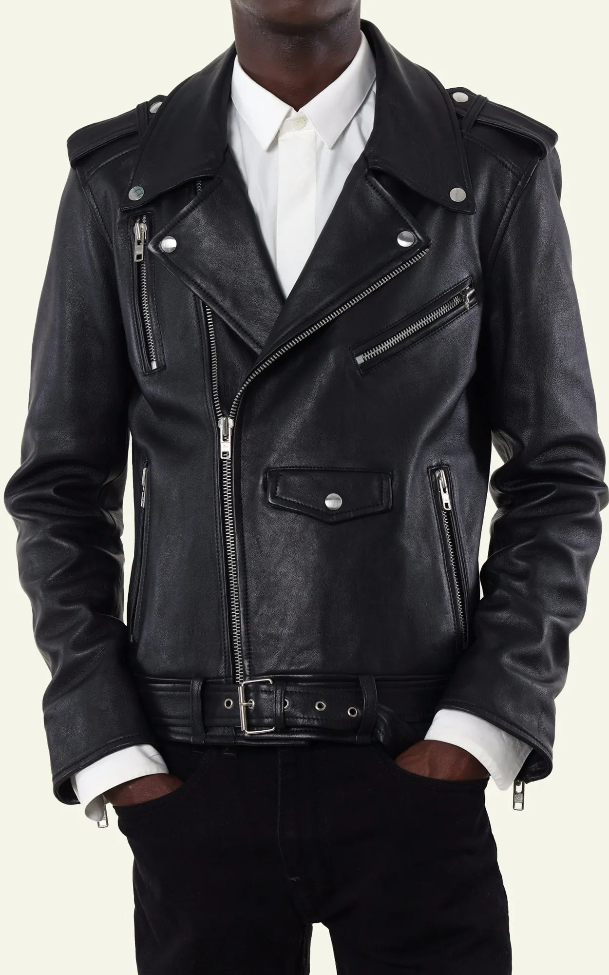 Blouson Style 17 Noir Serge Pariente - La Canadienne - Blousons Cuir Noir