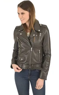 Blouson Style 17W marron Serge Pariente - La Canadienne - Blousons Cuir Marron