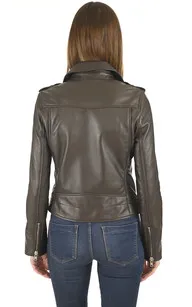 Blouson Style 17W marron Serge Pariente - La Canadienne - Blousons Cuir Marron