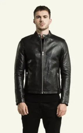 Blouson Style 20 noir Serge Pariente - La Canadienne - Blousons Cuir Noir