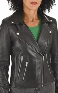 Blouson Style 24 noir Serge Pariente - La Canadienne - Blousons Cuir Noir