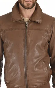 Blouson Trader marron Oakwood - La Canadienne - Blousons Cuir Marron