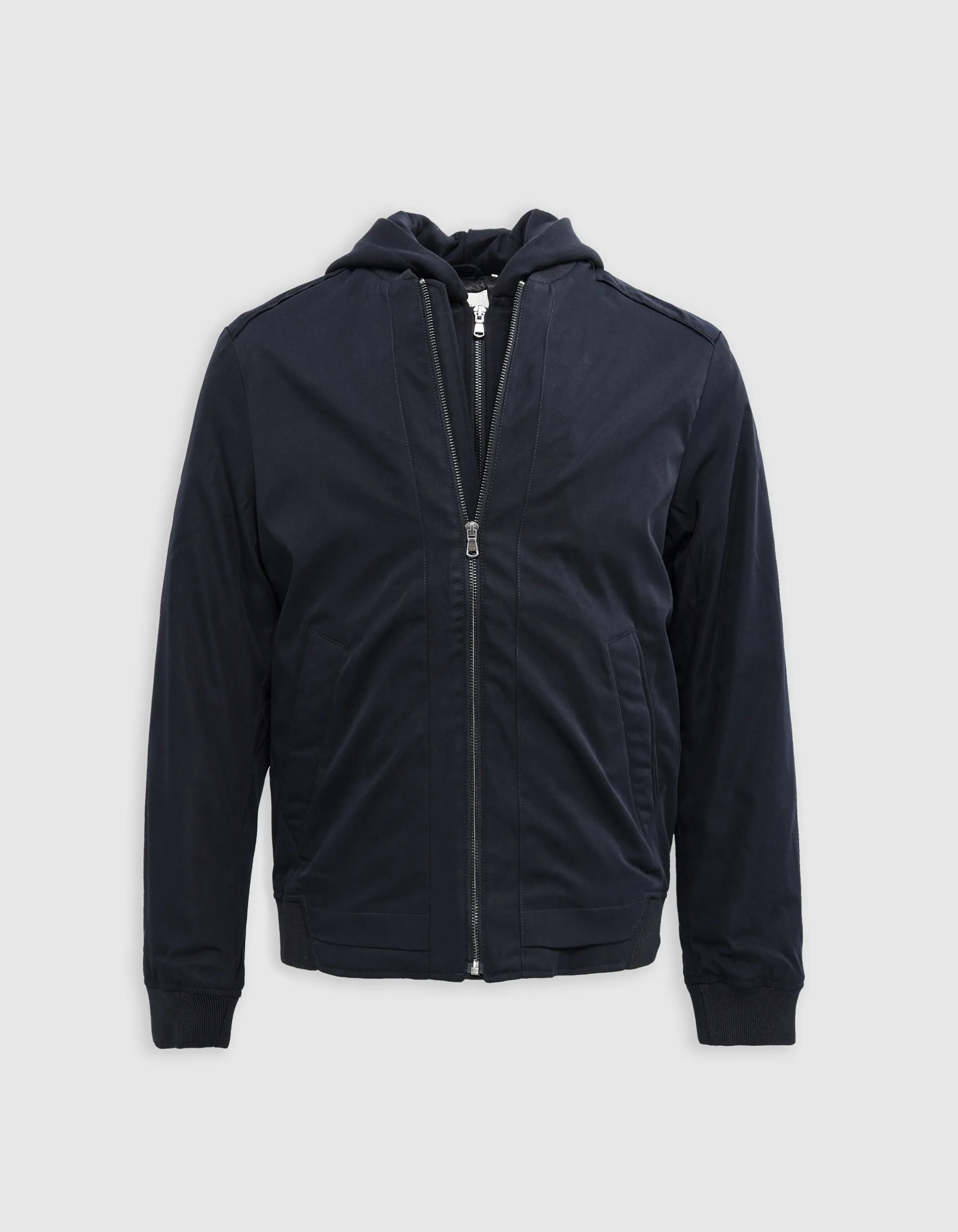 Bomber marine avec parementure Homme