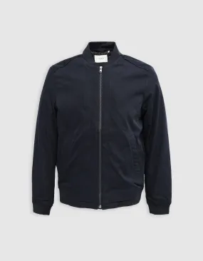 Bomber marine avec parementure Homme