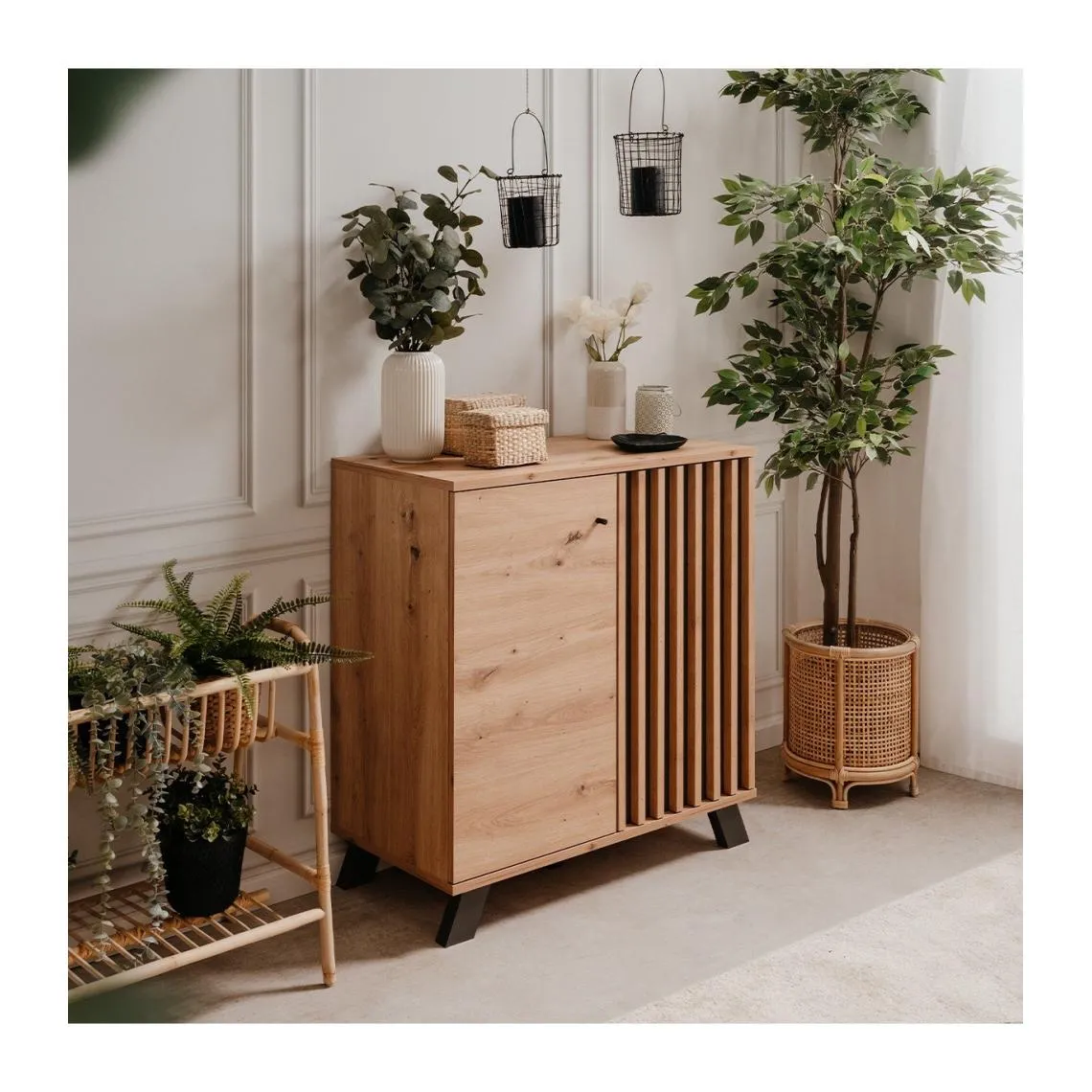 Buffet 2 Portes Décor Chêne Artisan LUBLIN | 3 Suisses
