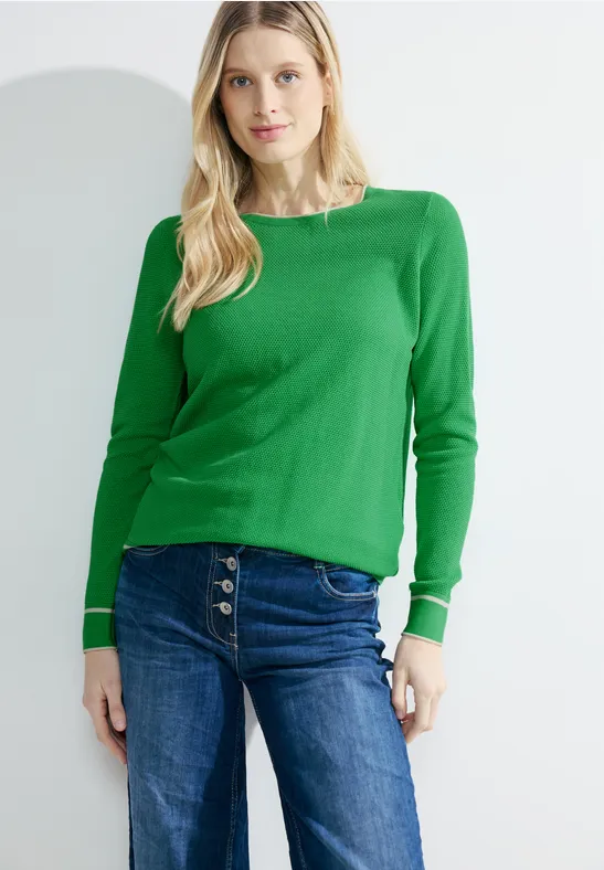 CECIL Pull-over en tricot avec structure 