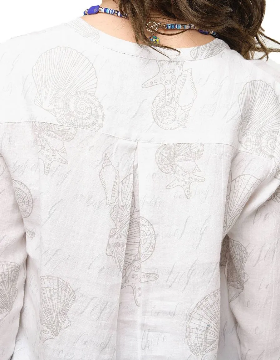 Chemisier 100% lin blanc - Blouses & Chemisiers
