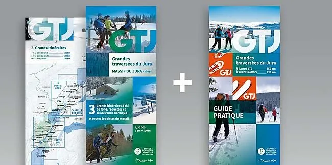 COFRET GTJ RAQUETTE SKI DE RANDO CARTES DES PISTES