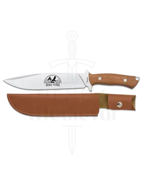 Couteau de chasse modèle Stay Wild avec étui en cuir (31cm.) ⚔️ Tienda-Medieval - ⚔️ Boutique-Epees