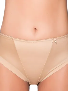 Culotte grande taille midi fonction gainante Yara - Beige