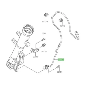 Câble ABS avant Kawasaki 211760950 |Moto Shop 35