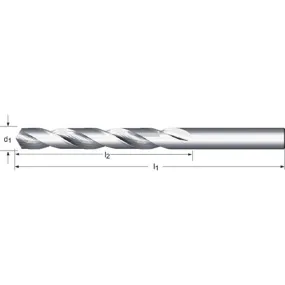 Dormer R10P21/32 Foret à métal 21/32" x 5-3/16" x 7-1/8" acier haute vitesse