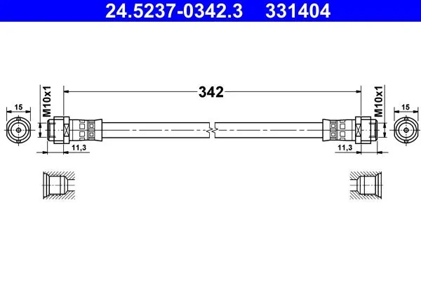 Flexible de frein ATE 331404 