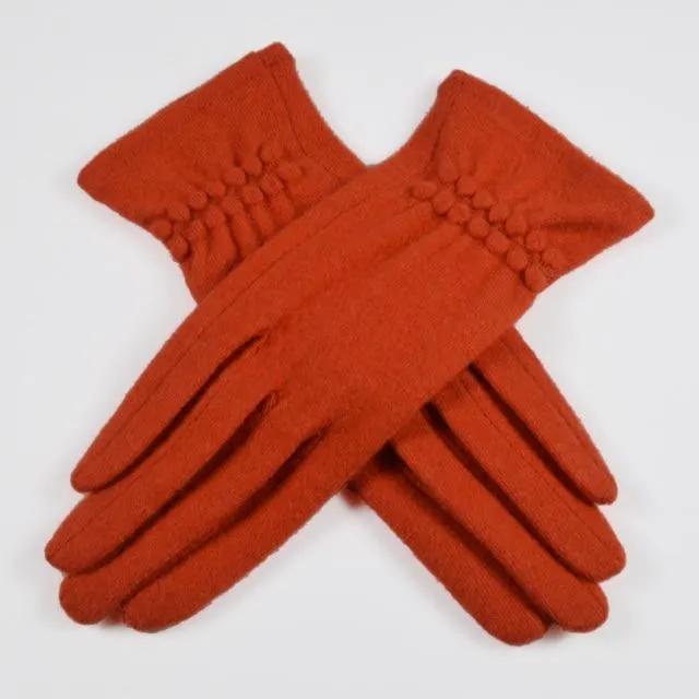 Gants de laine doux élégant chaud écran tactile