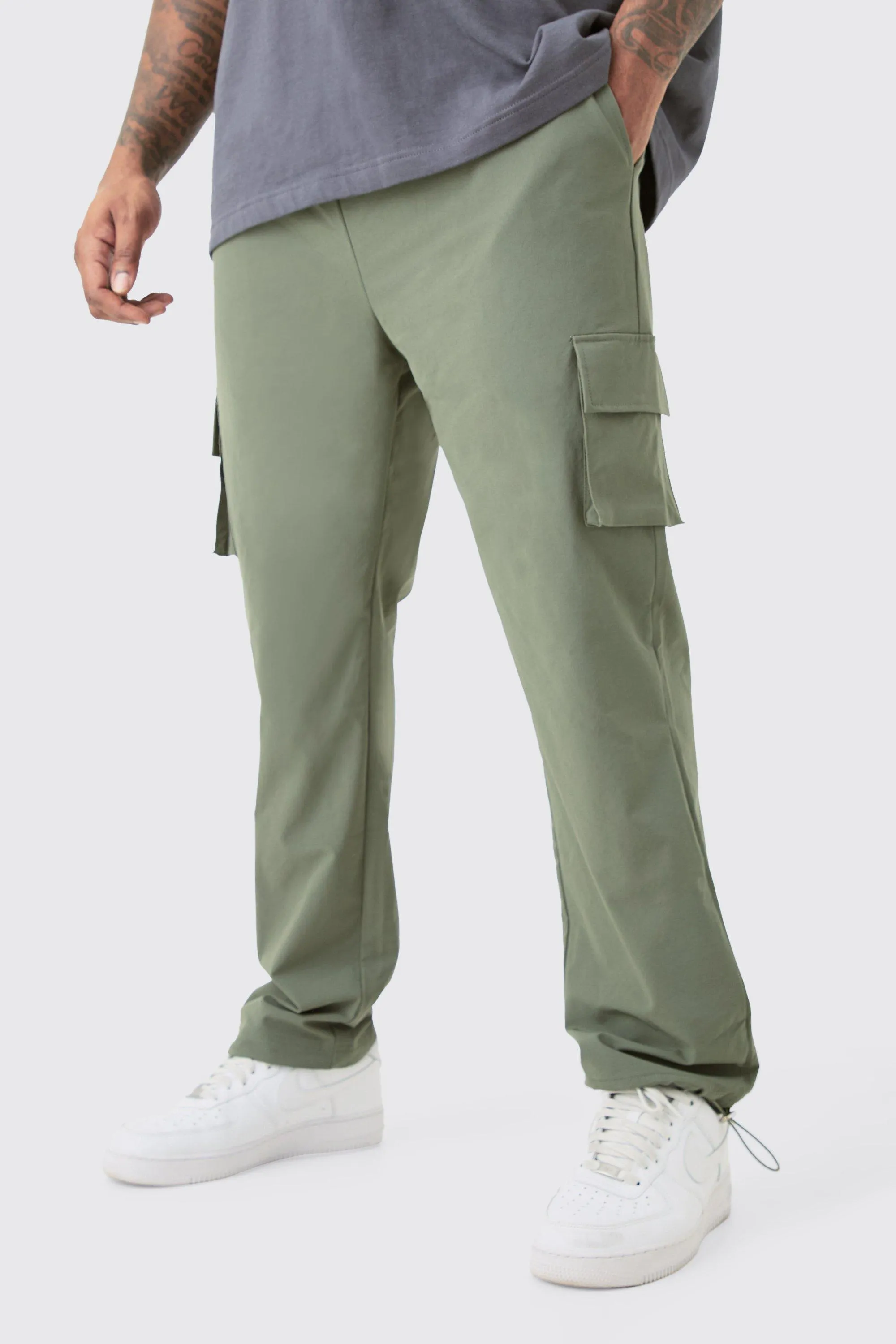 Grande taille - Pantalon cargo skinny léger