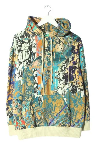 H&M Sweat à capuche motif abstrait style décontracté