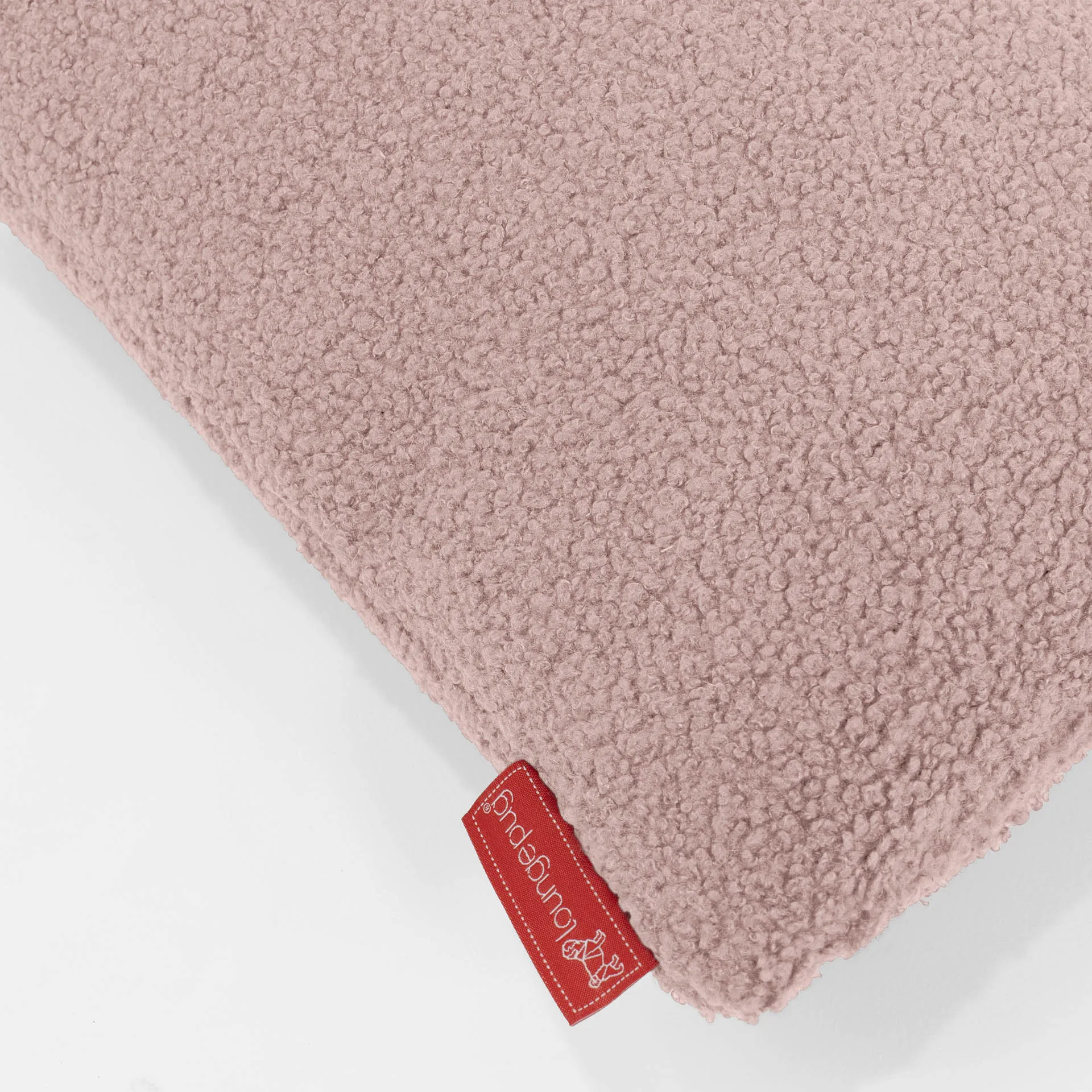 Housse de Coussin Rectangulaire 35 x 50cm - Bouclé Rose