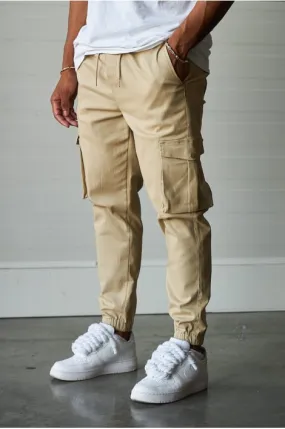 Joggerpant beige cargo