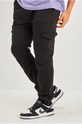 Joggerpant noir à poches cargo