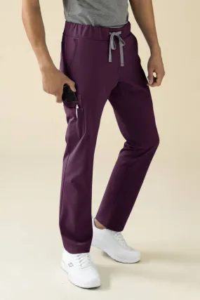 KAERE Pantalon Homme - avec poches cargo prune